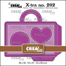 CLXtra202 Crealies Xtra Geef een cadeaukaart: Tasje