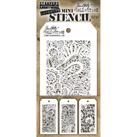 MTS 47 Tim Holtz Mini Layered Stencil Set #47