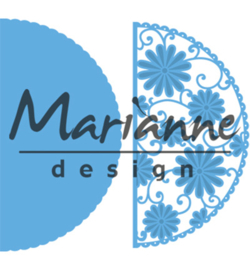 LR0517Marianne Design Creatables Anja's flower demi circle