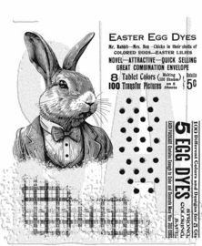 CMS478 Tim Holtz Cling Stamps  Mr. Rabbit 7"X8.5"