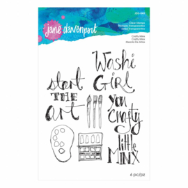 JDS-045 Jane Davenport Clear Stamps Crafty Minx