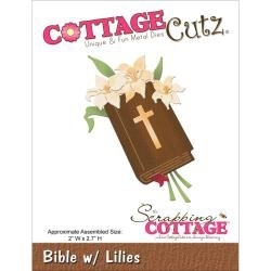 126894 CottageCutz Die Bible W/Lilies