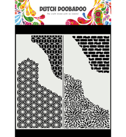 470.715.822 Dutch DooBaDoo Mask Art Slimline Cracked Patterns