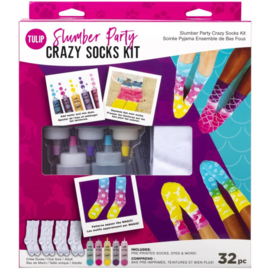 655322 Tulip One-Step Tie-Dye Slumber Party Crazy Socks Kit