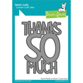 LF2693 Lawn Cuts Custom Craft Die Giant Thanks So Much