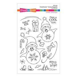 STP-220 Stampendous FransFormer Snow Penguins Clear Stamp Set