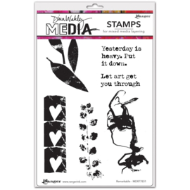MDR77831 Dina Wakley Media Cling Stamps Remarkable 6"X9"