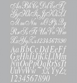470.455.002 Mask Stencil - Dutch Stencil Art Alphabet 2