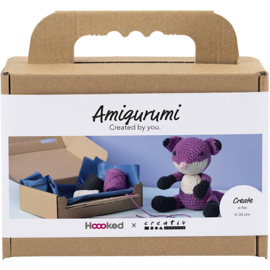 977873 Creativ Company Amigurumi hobbyset, Vos, zwart, plum
