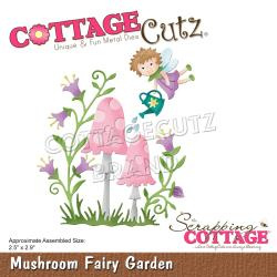 594858 CottageCutz Dies Mushroom Fairy Garden 2.5"X2.9"