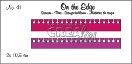 115634/1841 Crealies On the Edge no. 41 2x notitierand (rond en vierkant) CLOTE41 2x 10,5 cm