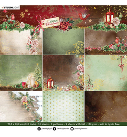 SL-MC-PP103 - Paper Pad Backgrounds Magical Christmas nr.103