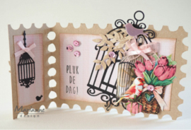 LR0640 Marianne Design Cutting & embossing Birdcage (set)