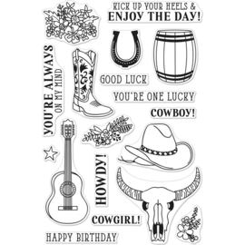 252063 Hero Arts Clear Stamps Cowboy Life 4"X6"