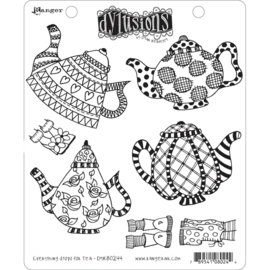 DYR80244 Dyan Reaveley's Dylusions Cling Stamp Collection Everything Stops For Tea