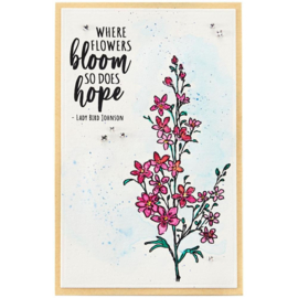 STP033 Spellbinders Clear Acrylic Stamps Fragrant Flowers