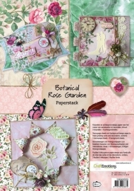 118040/0203 CraftEmotions Paper stack Botanical Rose Garden 11 vel A4