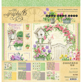 G4502816 Graphic 45 Collection Pack Grow With Love 12"X12"