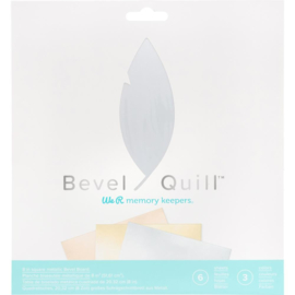 WR661146 We R Memory Keepers Bevel Quill Board Sheets 8"X8" 6/Pkg