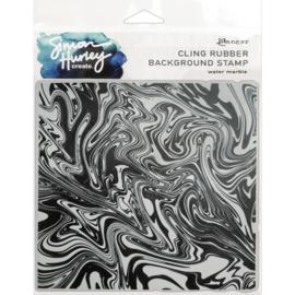HUR67 75486 Simon Hurley create. Cling Stamps  Water Marble 6"X6"
