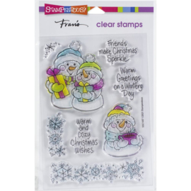 SSC1407 Stampendous Perfectly Clear Stamps Snow Time Frame
