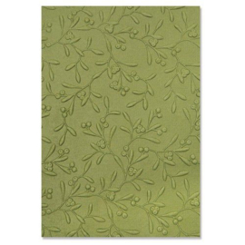 665759 Sizzix 3-D Textured Impressions Emb. Folder Delicate Mistletoe  by Kath Breen