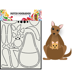 470.713.841 Dutch DooBaDoo Card Art Built up Kangaroo