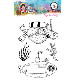 ABM-SFT-STAMP12 StudioLight ABM Clear Stamp Deep sea diving So-Fish-Ticated nr.12