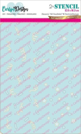 CDSC-0024 CarlijnDesign Stencil A6 Confetti