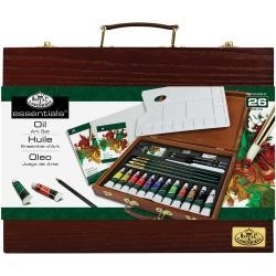 513886 Wooden Box Art Set Oil Painting 26pc