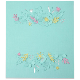 665186 Sizzix Thinlits Dies Floral Borders By Olivia Rose 4/Pkg