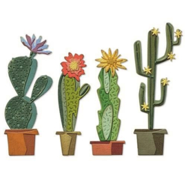 665365  Sizzix Thinlits Die Set Funky Cactus  Tim Holtz 9PK