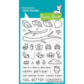 LF2221 Lawn Fawn Clear Stamps A Bug Deal 4"X6"