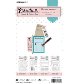 SL-PES-SCD02 StudioLight Stamp & Cutting Die Planner elements Planner Essentials nr.02