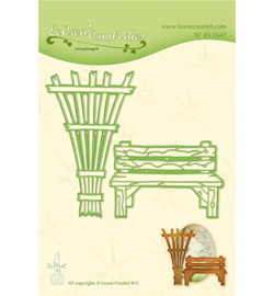 45.3547 Lea'bilitie Cutting/Emb. Garden bench & trellis