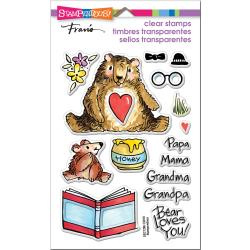 552970 Stampendous Perfectly Clear Stamps Honey Bears