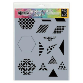 DYS75349 Ranger Dylusions Stencils 1 1/2 Inch Quilt Small