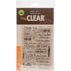 HA-CL954 Hero Arts Clear Stamps Many Everyday Messages