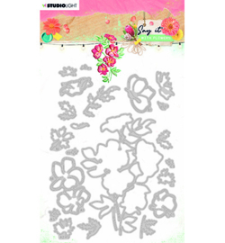 SL-SWF-CD403 StudioLight SL Cutting & Emb. Die Say it with flowers nr.403