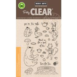 HA-CM229 Hero Arts Clear Stamps Woodland Tea Party 4"X6"