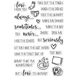 321876 Hero Arts Clear Stamps I Love How You...  4"X6"