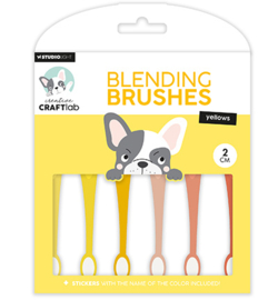 CCL-ES-BBRU10 CraftLab Blending brushes 2cm soft brush yellows Essentials nr.10