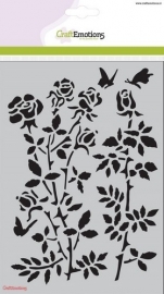 185070/1235 CraftEmotions Mask stencil Botanical Rose Garden A5