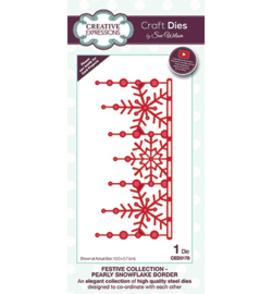 CED3178 Creative Expressions Pearly Snowflake Border
