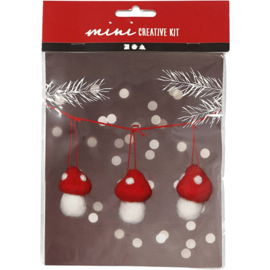 977406 Creativ Company Creative mini kit, hangende paddestoelen, 5.5 cm