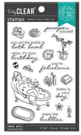 637341 Hero Arts Clear Stamps Bubble Bath 4"X6"