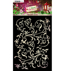 SL-MC-MASK227 - Ornamental swirls Magical Christmas nr.227