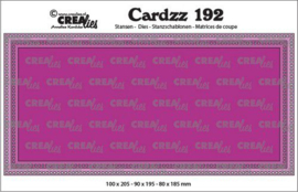 CLCZ192 Crealies Cardzz no 192 Slimline L