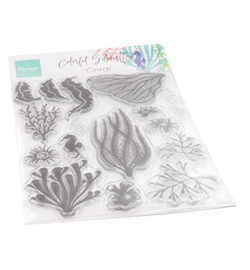 CS1062 Marianne Design clear stamp Colorfull Silhouette Coral