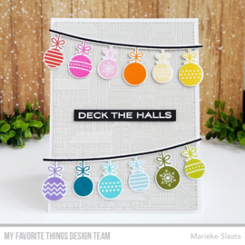 CS519 My Favorite Things Vault Clear Stamps Ornament Banner Builder 4"X6"